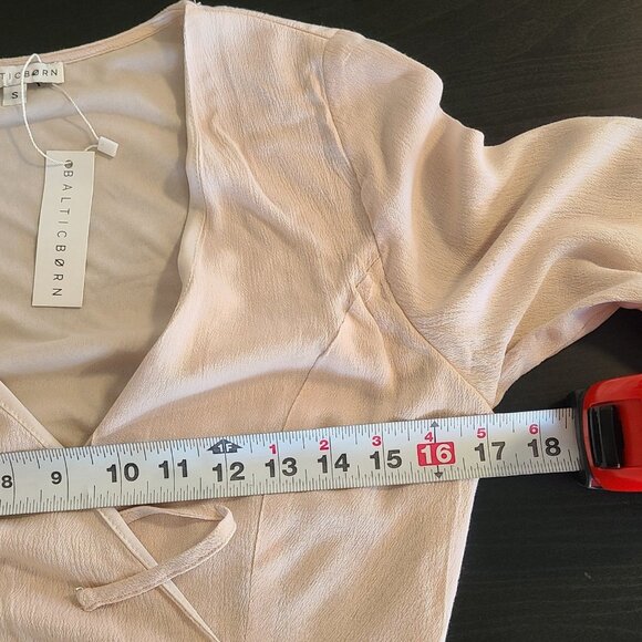 Baltic Born Daniella Ruffle Wrap Maxi Dress Bell Sleeve Boho Romantic Fairycore - Picture 6 of 9